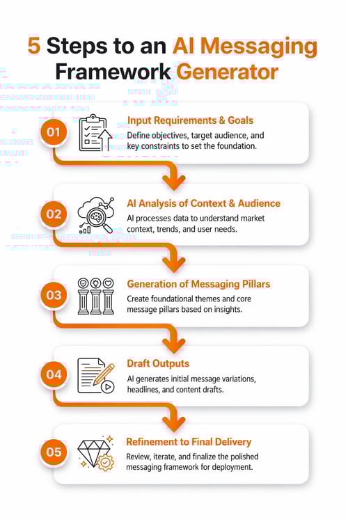 5 steps to AI messaging framework